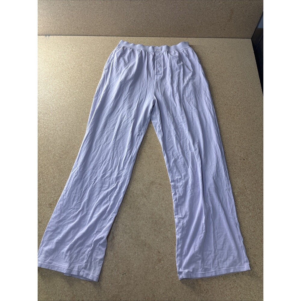 SKIMS PJ Pants Lavender Size M Comfy Lounge Bottoms B3